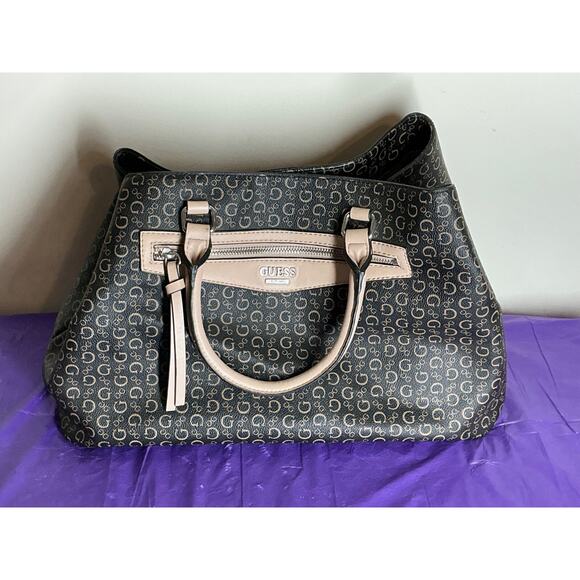 Brown and Tan Guess Tote - Picture 9 of 9